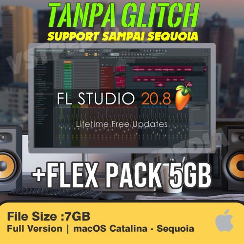 DAW Fl Studio 20.8 macOS + Bonus FLEX pack 5GB