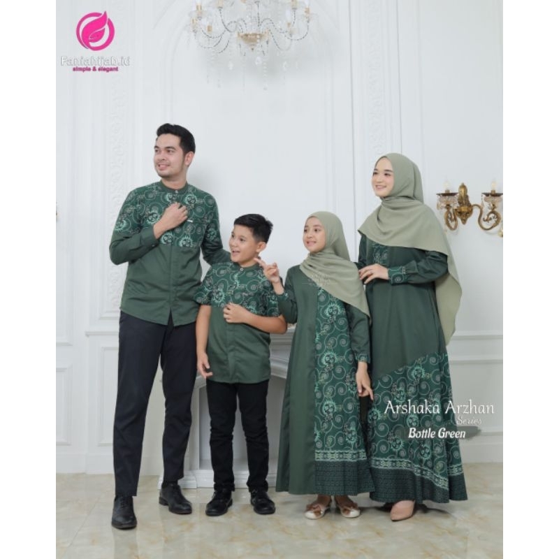 SARIMBIT LEBARAN COUPLE KELUARGA TERBARU ARSHAKA ARZHAN BY FANIA HIJAB