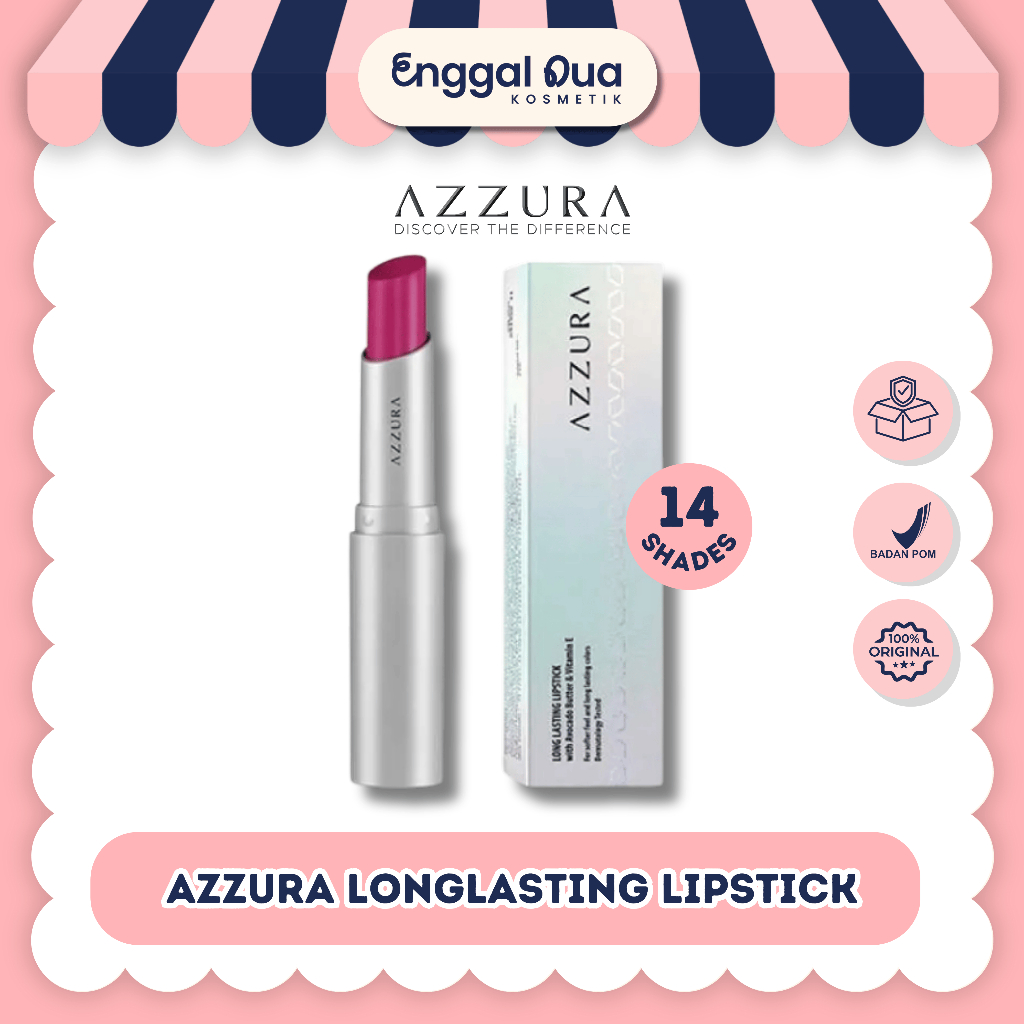 AZZURA Longlasting Lipstick Lipstik Tahan Lama | Enggal Dua Kosmetik