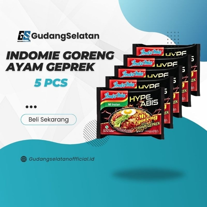 

Indomie Goreng Ayam Geprek (Hype Abis) 5pcs - 85gr