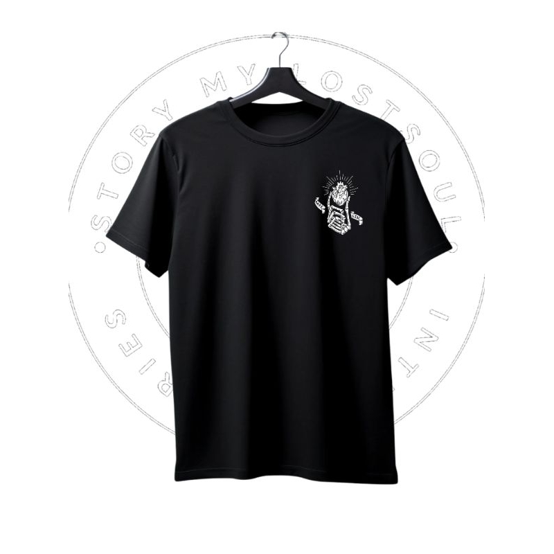 Lost_Soul T-shirt 'Rare Gem' Permainan Langka Hitam Reguler