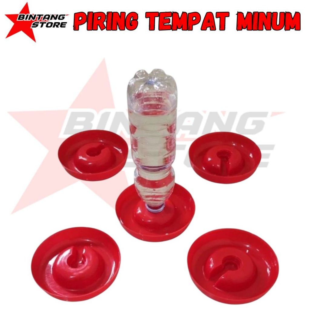 Piring Tempat Minum Ayam, Bebek, Burung Puyuh DOC, DOD, DOQ BINTANGSTORE