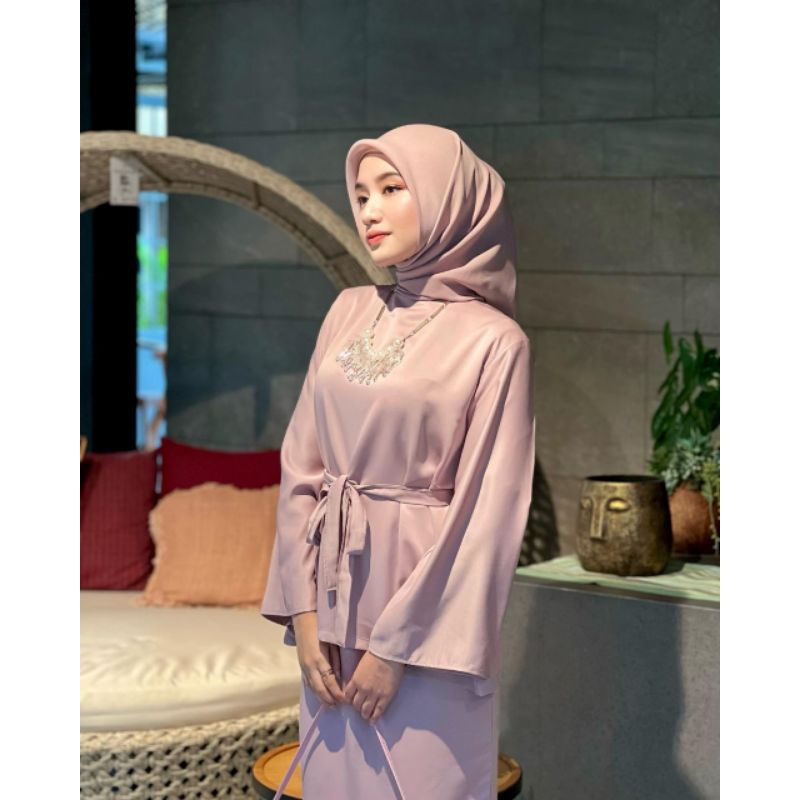 ELLISHA ONE SET BAJU KURUNG MALAYSIA BAJU STELAN ELIZA TERBARU BAJU LEBARAN WANITA PREMIUM MAXMARA B