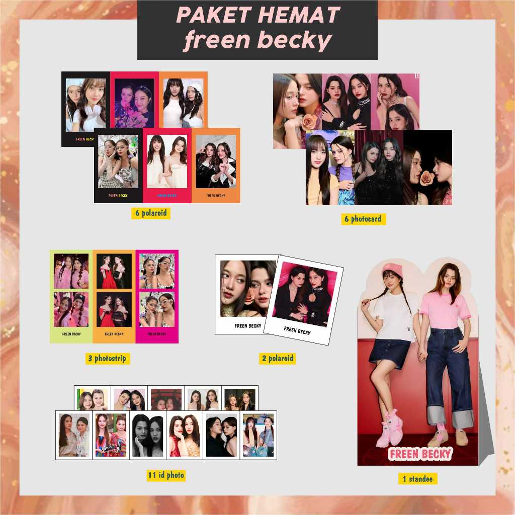 PAHE PAKET HEMAT THAI (  FREEN - BECKY FREENBECKY GAP THE SERIES) THAILAND polaroid, pc, photocard