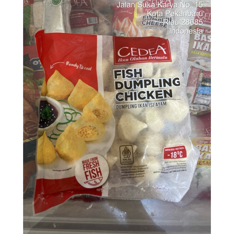 

Cedea fish dumpling chicken
