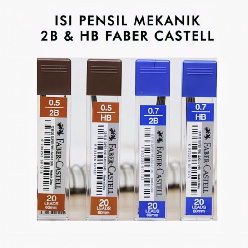 

FABER CASTELL Pencil Lead 0.5/0.7 2B Isi Pensil Mekanik