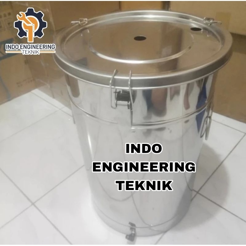 hopper/Tangki Mesin Powder Coating 45 Liter Stainless stell