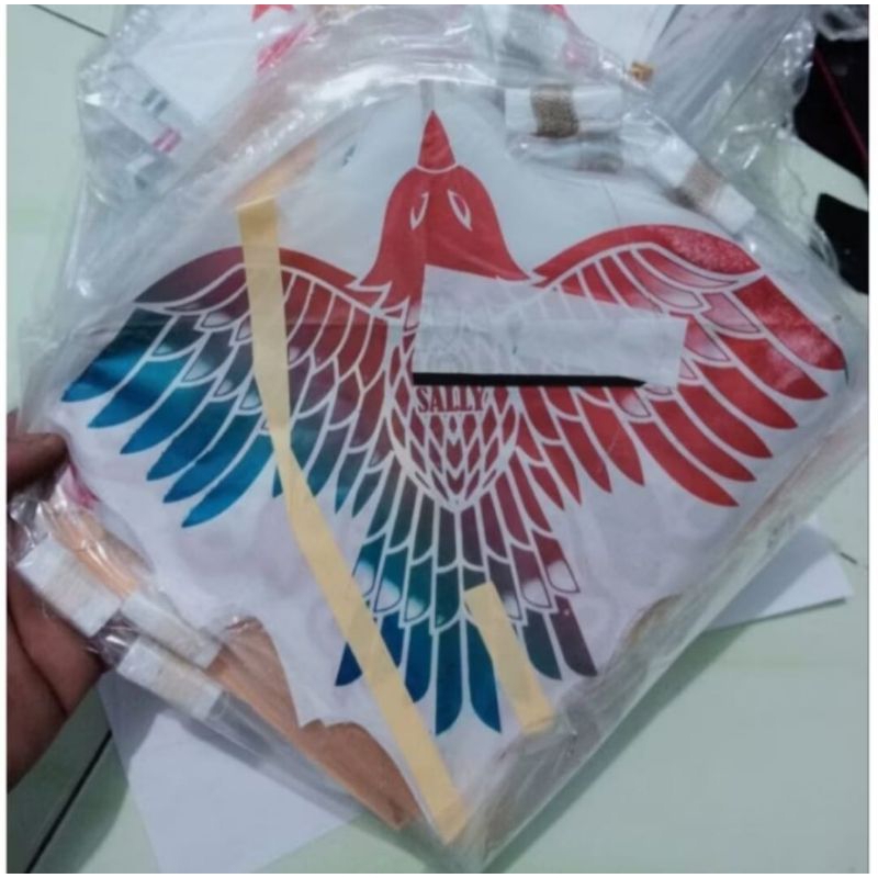 Mainan anak layangan mini isi 10 pcs murah layang layang mini plus benang