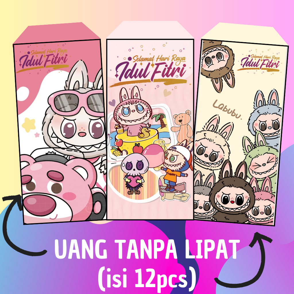 

AMPLOP LEBARAN KARAKTER LABUBU VIRAL ISI 12 PCS / AMPLOP ANGPAO LEBARAN IDUL FITRI 2025 BESAR ISLAMI / EID MUBARAK / AMPLOP LEBARAN / AMPLOP IDUL FITRI GLOSSY TEBAL / EID ENVELOPE / AMPLOP ESTETIK 2025 / IDUL FITRI CUTE RUSTIC TERBARU / MARHABAN YA RAMADE