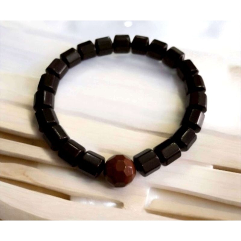 GELANG TERAPI MELANCARKAN DARAH BLACKJADE TURMALIN  KOREA