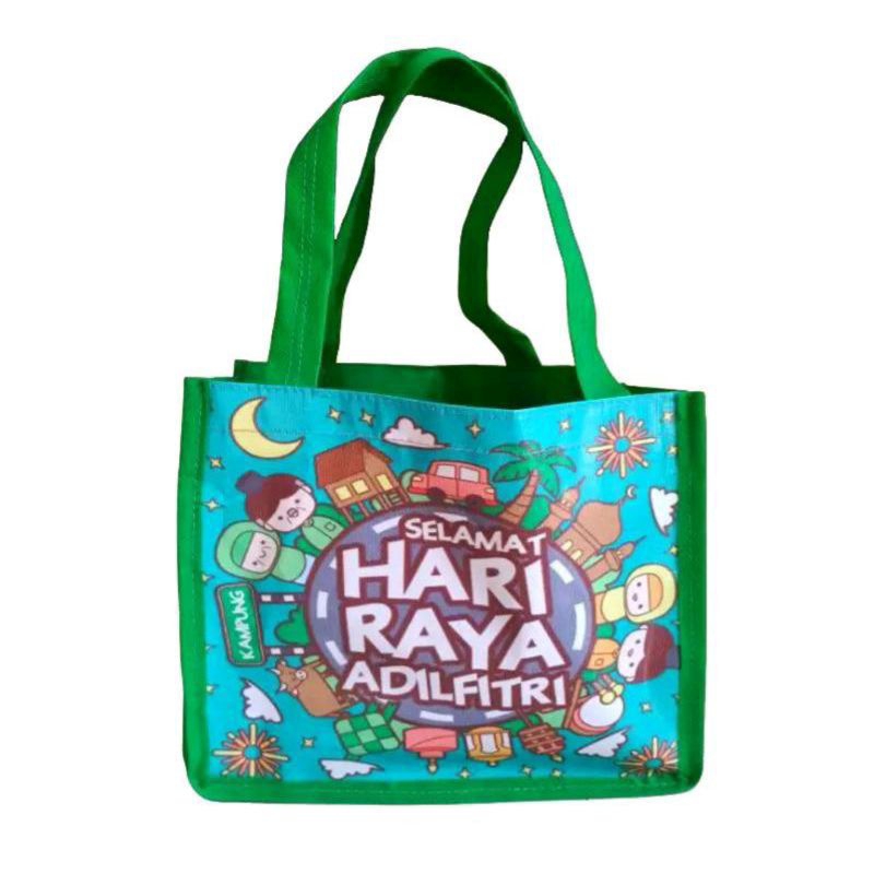 

(ISI 30PCS) TAS PARSEL LEBARAN IDUL FITRI HIJAU TERLARIS READY STOK