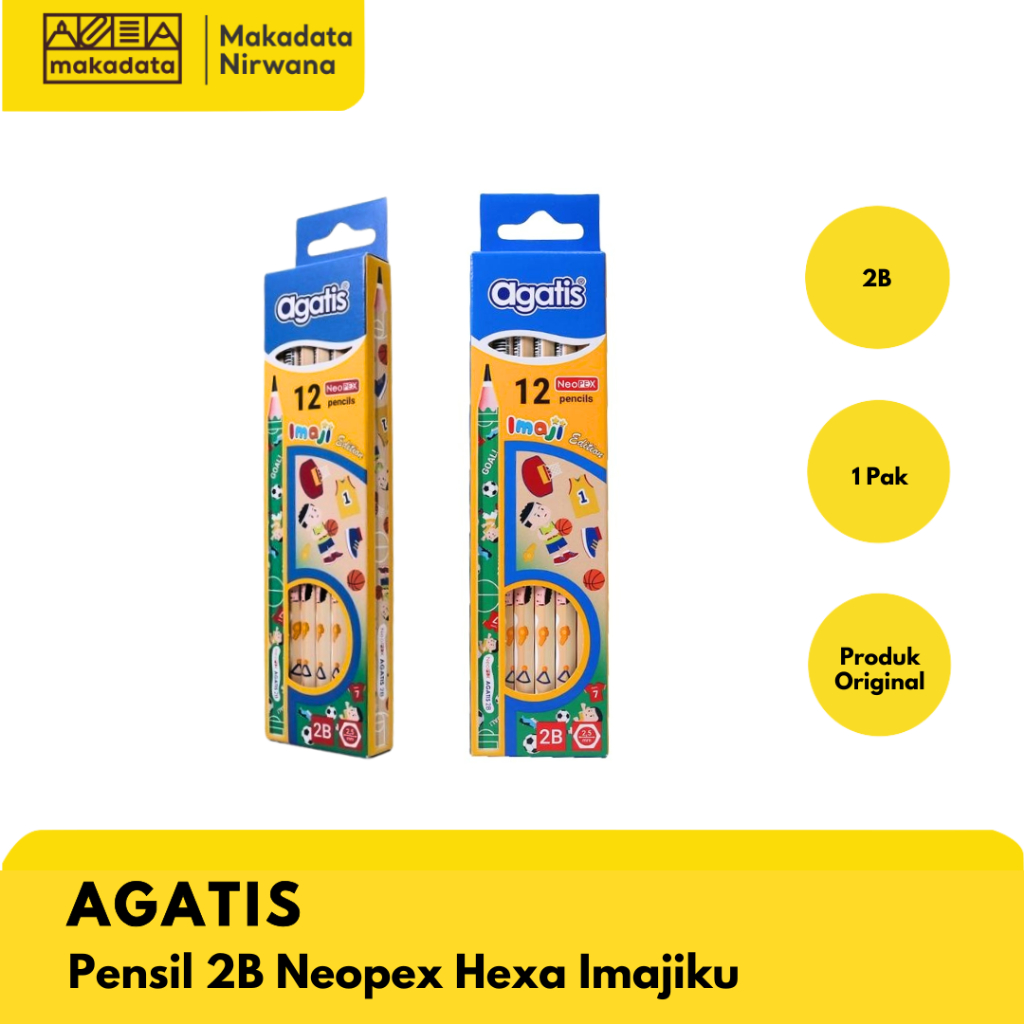 

AGATIS PENSIL/ PENCIL 2B NEOPEX HEXA IMAJIKU SPORTS BALL (1 PACK)