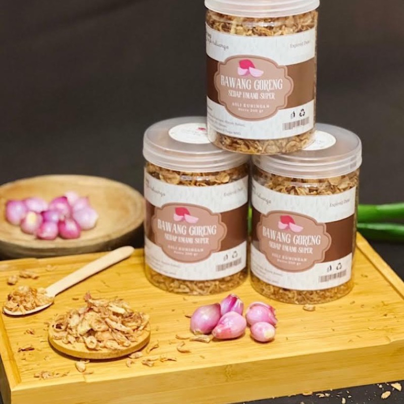 

Bawang Goreng Premium Sedap Umami Super Asli Kuningan - 200gr