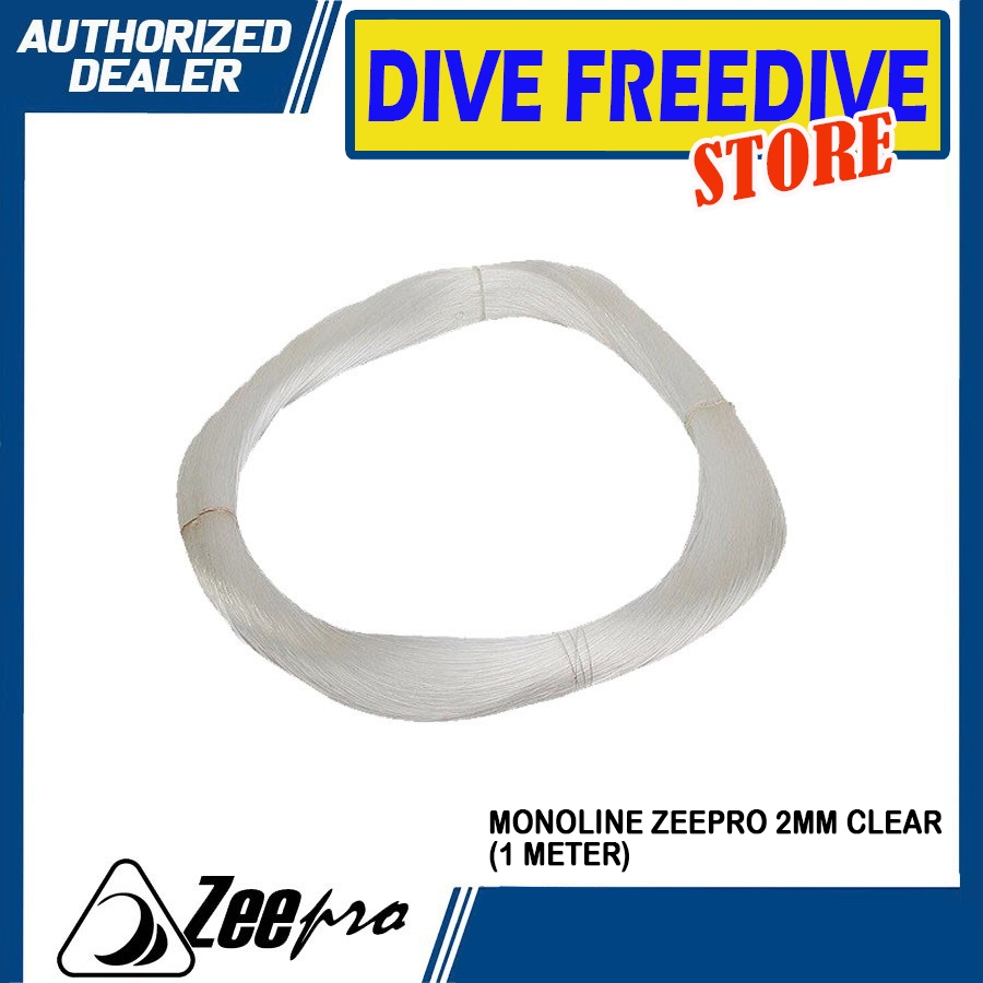 Monoline Line Speargun Spearfishing Tali Shaft Senar Pancing Ster Ikan 2mm Rope Spearo Apnea Clear