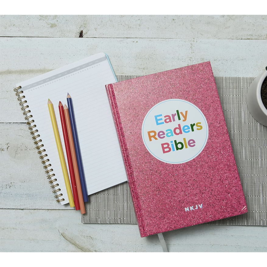 NKJV, Early Readers Bible, Hardcover, Pink: Holy Bible, New King James Version