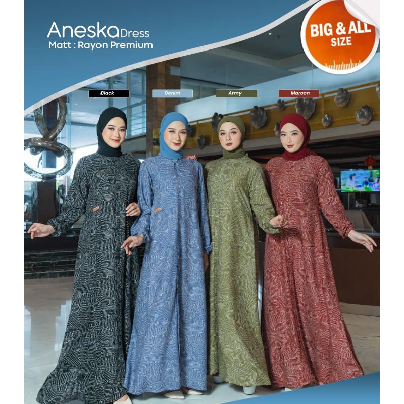 DRESS MOTIF||DRESS MURAH||DRESS RAYON||DRESS KEKINIAN||DRESS RAYON||DRESS BUSUI||ANESKA DRESS ||BY G