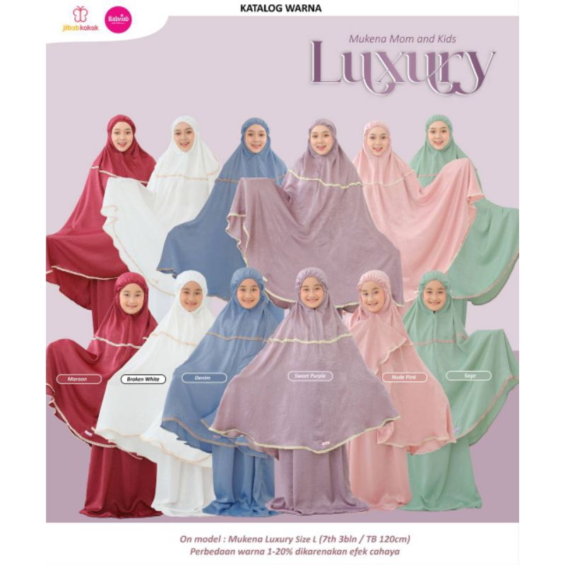 Mukena Anak Pastel Mukena Polos Mukena Luxury by Babyjab