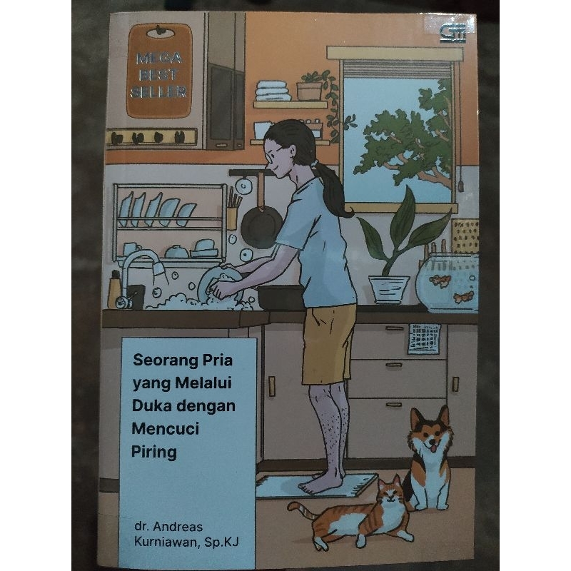 Seorang Pria yang Melalui Duka dengan Mencuci Piring (preloved)