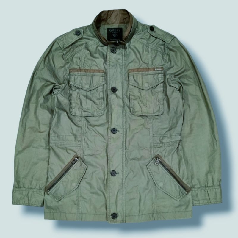 Guess Parka M65 Utility Jacket - Jaket Casual Vintage Army Military Tebal Unisex Pria Second Branded