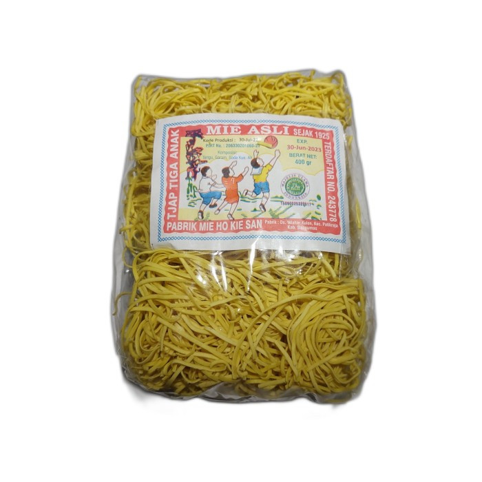 

Mie Bola Halus Cap Tiga Anak 400gr