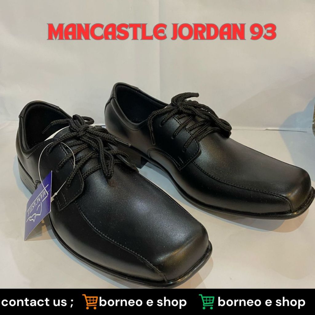 [BISA COD] Sepatu Pantofel Kulit Asli Pria Model Casual 100% Original MANSCASTLE JORDAN 93 39-42