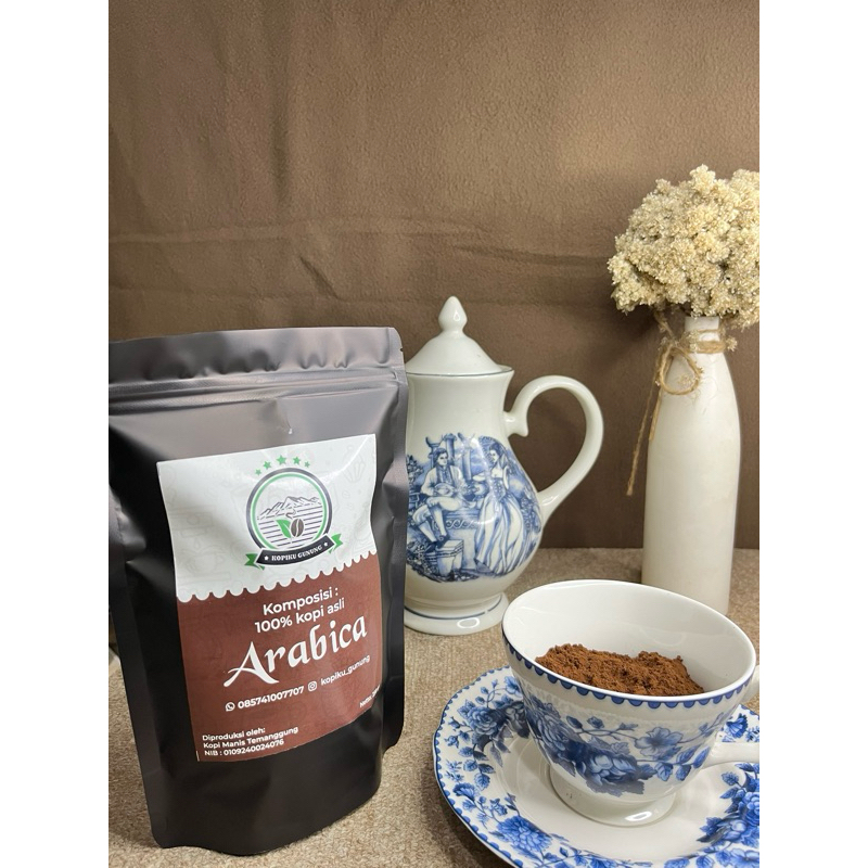 

Kopi Bubuk Arabika Temanggung (500gram) 100% kopi murni tanpa campuran