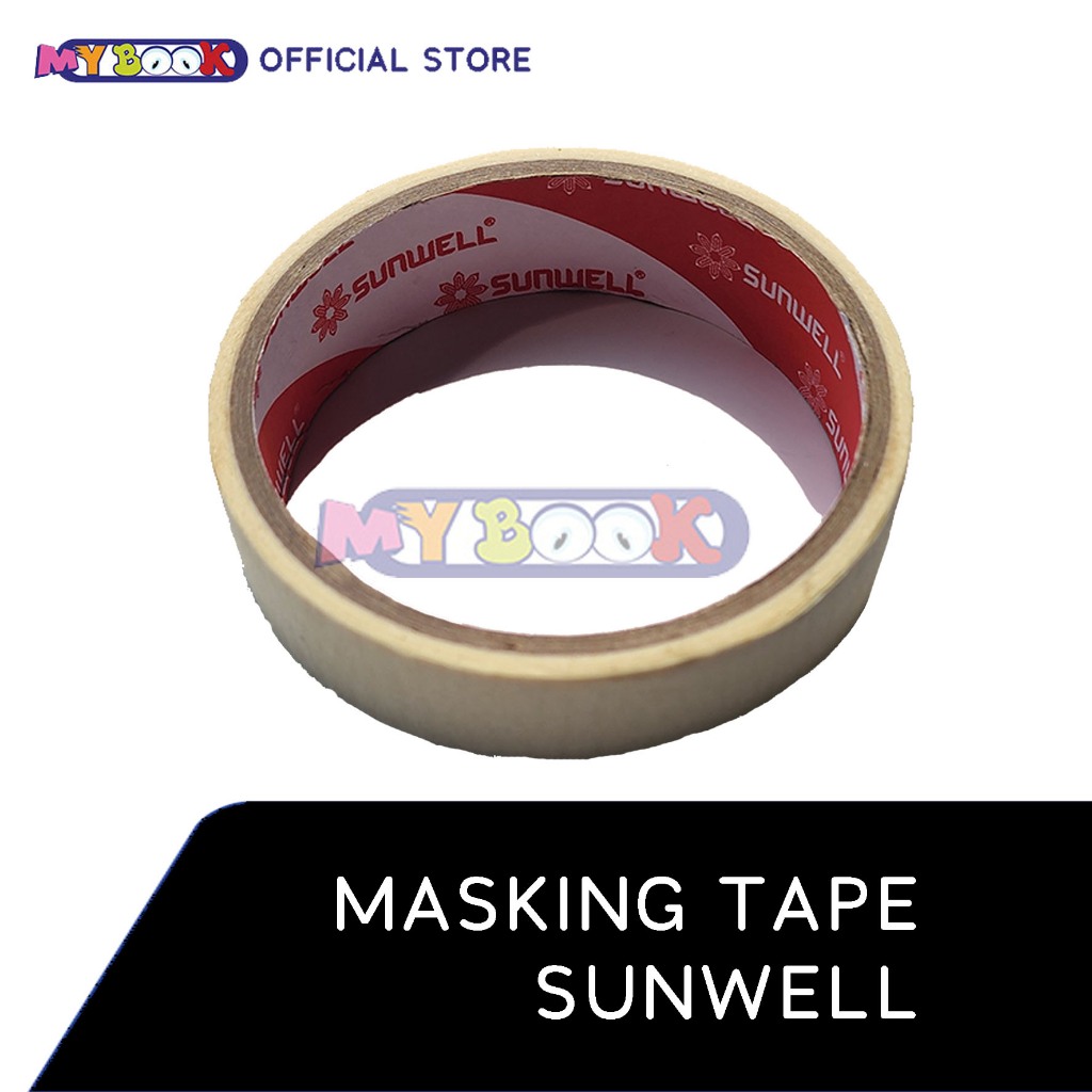 

Sunwell Masking Tape Lakban Kertas 1 inch