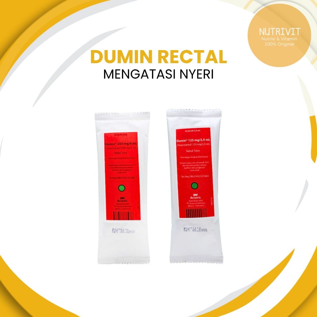 Dumin rectal tube 125MG / 250 MG