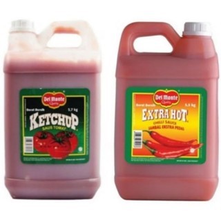 

Delmonte Saus Tomat Jerigen 5,7kg Saos Chili Extra Hot 5,5kg