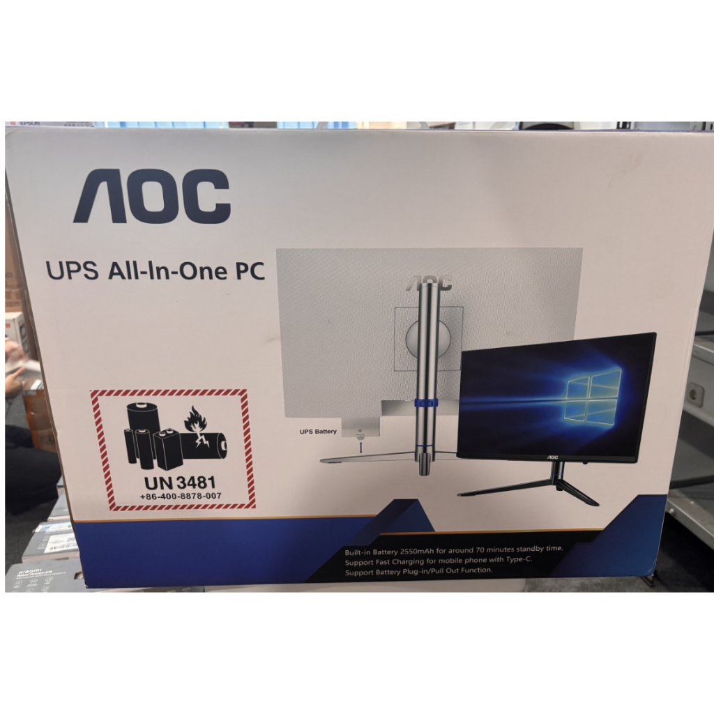AOC Pc all in one I5 GEN 12 RAM 16 +512 GB DDR4 23.8 INCH BATERAI REMOVEBLE 2PC OUTDOOR