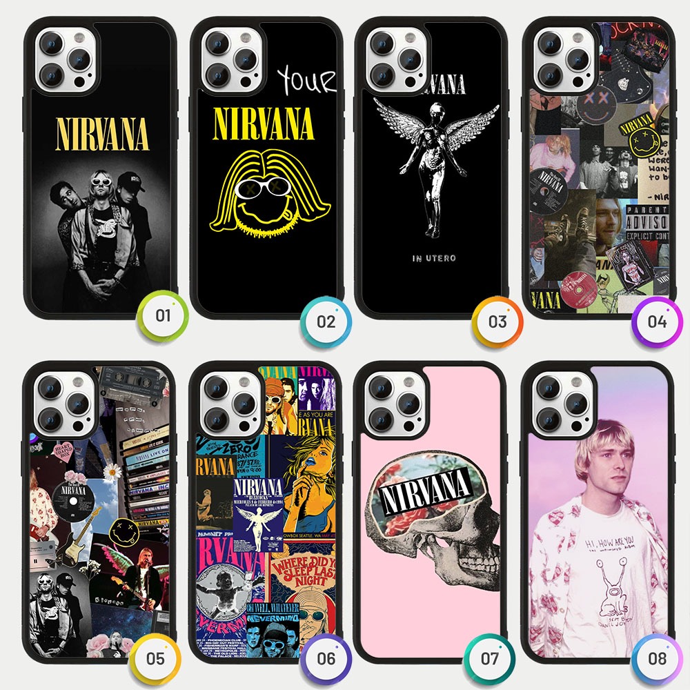 Case Casing iPhone 17 16 15 14 13 12 11 Pro Max Plus Mini Air NIRVANA NA0005