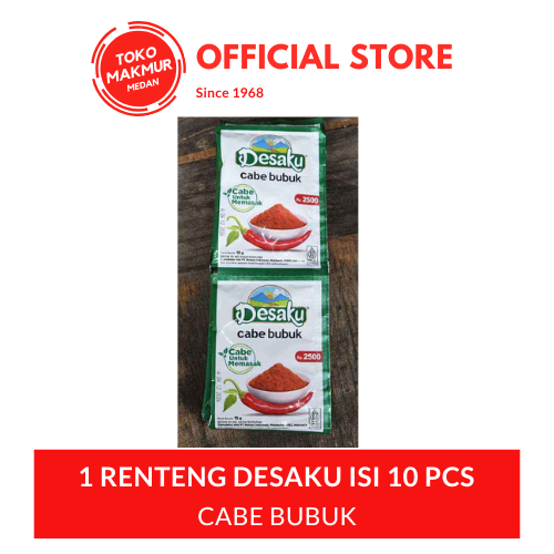 

1 RENTENG DESAKU CABE BUBUK 15 GR ISI 10 PCS