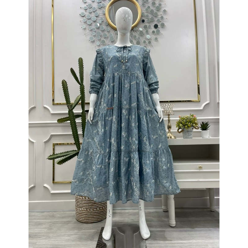 Midi Salvina Ys katun bolong bordir FREYA furing