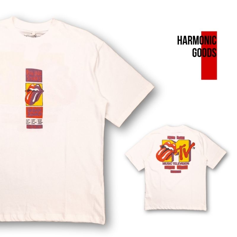 T-SHIRT OVZ ROLLING STONES PRIA WANITA