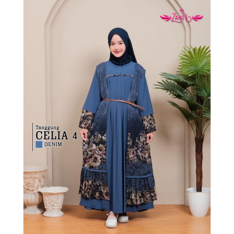 GAMIS SET OUTER TANGGUNG CELIA 04 ORIGINAL ZAHIN