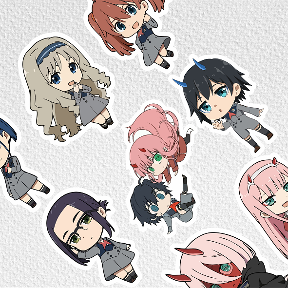 

[ VINYL & CHROMO 7 CM] ANIME cetak stiker Game/STIKER MURAH TEMA ANIME DARLING IN THE FRANXX/murah/stiker medium/