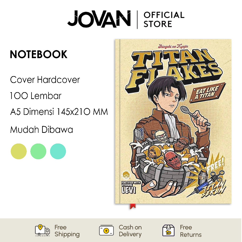 

Notebook Hardcover Custom Attack On Titan 16 Buku Tulis Catatan Note Agenda Planner Jurnal Diary Notebook Anime
