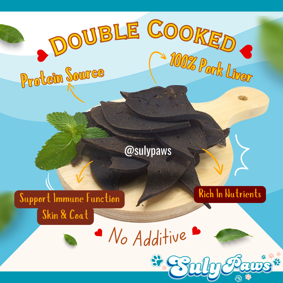 

Ukf5Pc6F4H (Kuliner.Kita) Snack Cemilan Anjing Pork Liver Jerky Dog Snack Treats Poodle By Sulypaws