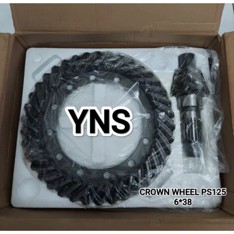 GEAR SET PS125 CANTER 6X38 CROWN WHEEL PS125 6*38 GIGI GARDAN PS125 6X38