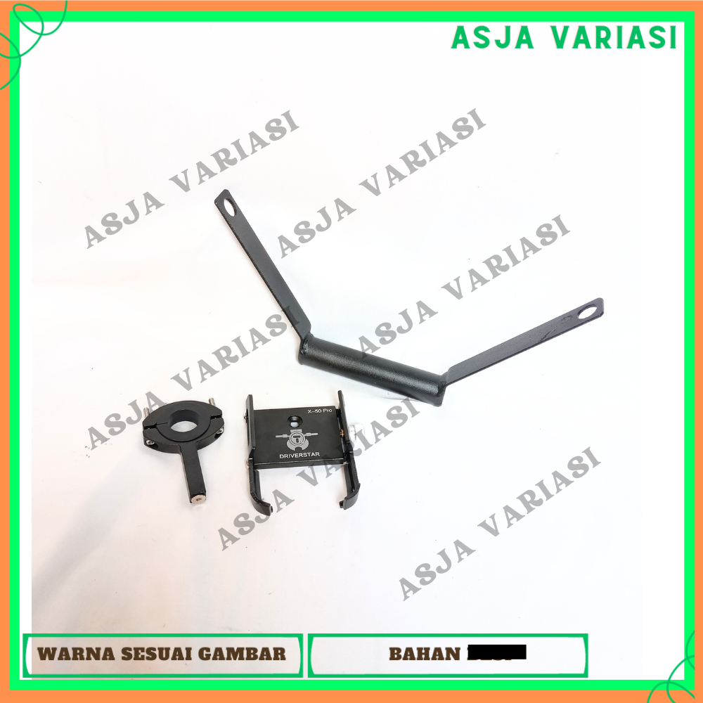 PAKET HOLDER HP BREKET BRACKET GPS HOLDER HP MOTOR CBR 150 COVER STANG HOLDER LOGAM