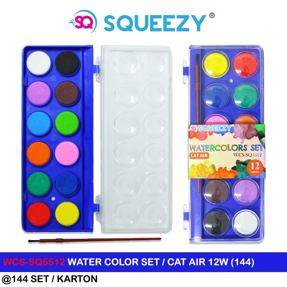 

SQUEEZY WATER COLOR SQ5512/SQ5516/CAT AIR 12WARNA//16WRNA/CAT LUKIS