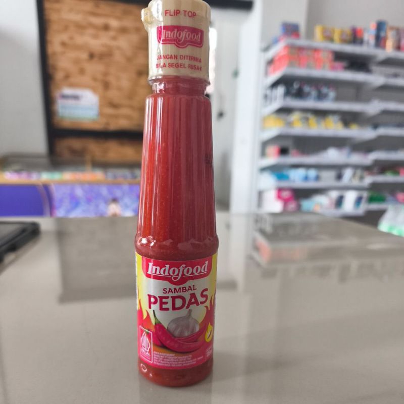 

saus botol Indofood sambal pedas 135ml