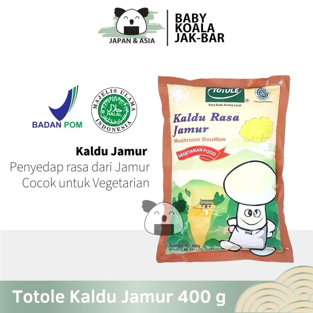 

TOTOLE Kaldu Vegan Kaldu Jamur 400 g Halal │ Import Mushroom..