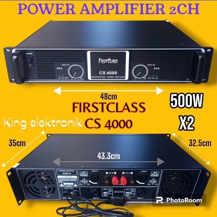 Power amplifier 2 channel firstclass CS 4000