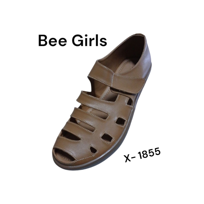 Sepatu Casual wedges wanita Original BEE GIRLS X-1855 CAMEL
