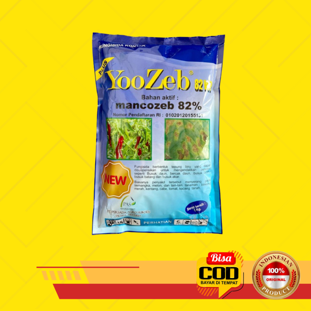 Yoozeb 82 WP Fungisida Yoozeb Biru Mancozeb 82%