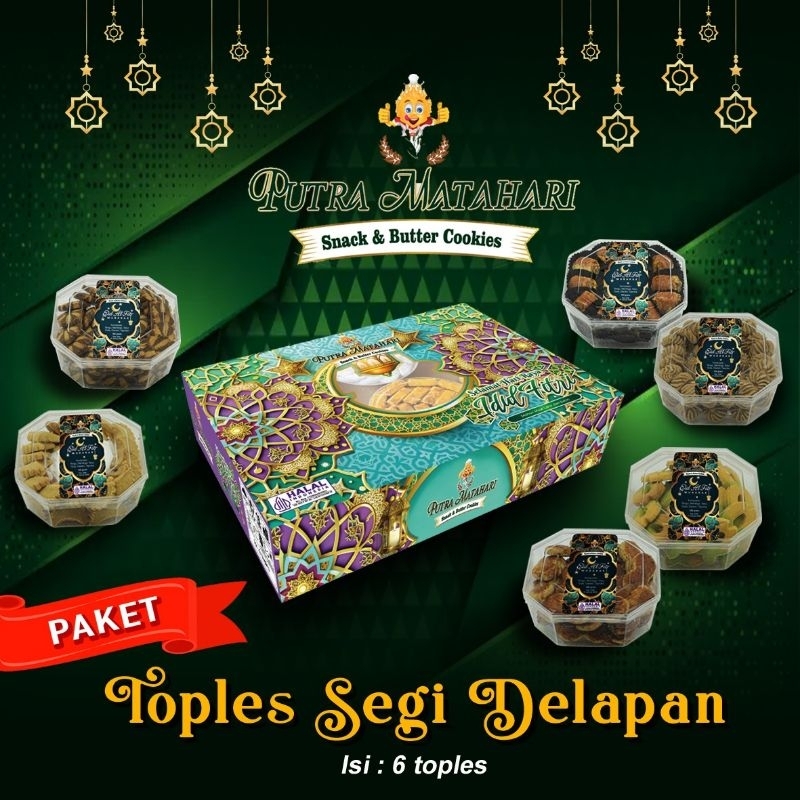 

Paket Kue Lebaran 6 Toples - Parcel Kue Lebaran isi 6 Toples
