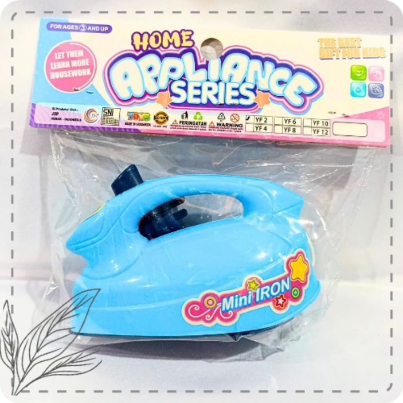 Home Appliance series mainan setrika anak