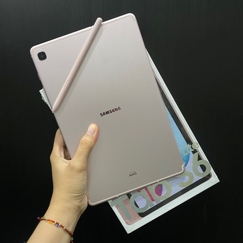 Samsung Tab S6 Lite 4/128gb second bekas pakai normal fullset ori