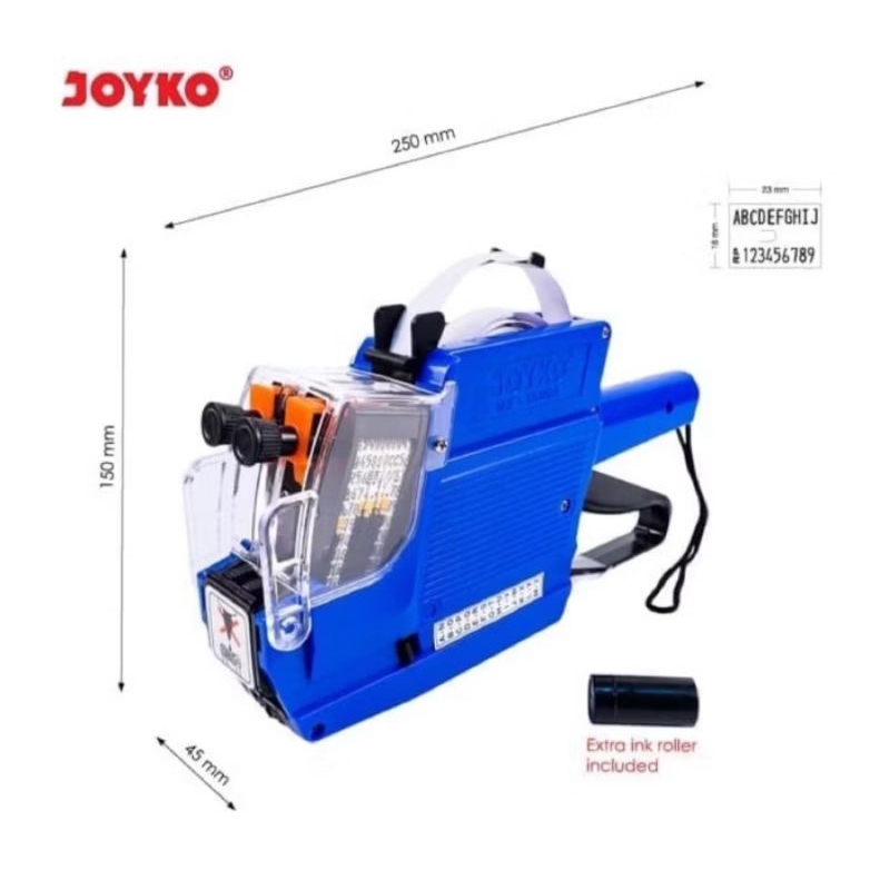 

MESIN LABEL HARGA JOYKO MX-6600A 2 LINE(ABJAD & NOMER)